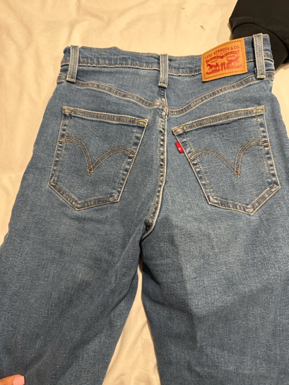 Classic High-Rise Blue Women's Jeans - Picture 3 of 3